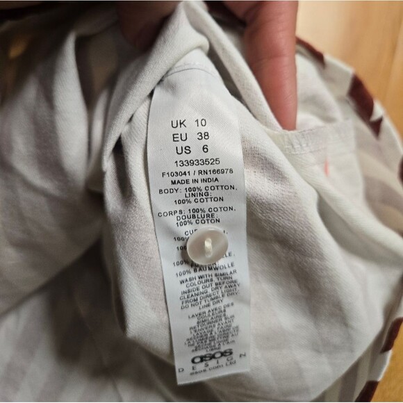 ASOS Striped Dress Size 6 - Picture 9 of 9